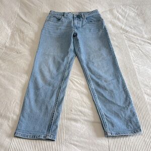 Everlane Curvy Cheeky Jeans Light Wash High Rise Size 28